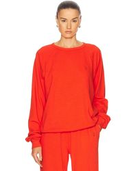 ÉTERNE - Oversized Lightweight French Terry Raglan Sweatshirt - Lyst