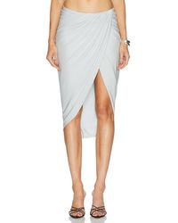 Francesco Murano - Draped Midi Skirt - Lyst
