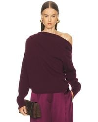 The Sei - Long Sleeve Asymmetrical Drape Sweater - Lyst