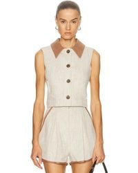 Matthew Bruch - Collared Vest Top - Lyst