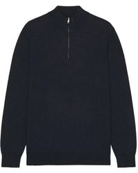 NN07 - Sergio Zip Mock Neck Sweater - Lyst