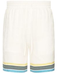 Casablancabrand - Silk Shorts With Drawstrings - Lyst