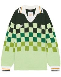 rice nine ten - Knitting Checkered Soccer Jersey - Lyst