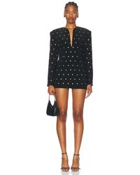 Norma Kamali - Shoulder Pad V Neck Zip Front Jacket - Lyst