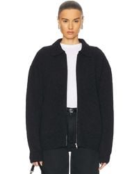 AYA MUSE - Knit Zip Up Jacket With Collar - Lyst