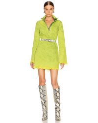 Marques'Almeida Classic Long Sleeve Short Dress - Gelb