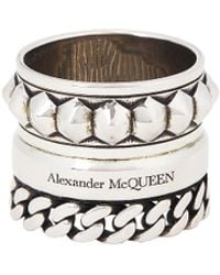 Alexander McQueen - Punk Multilayer Ring - Lyst