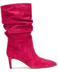 Paris Texas Slouchy 60 Suede Boot - Pink