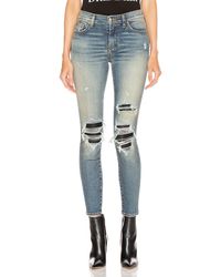 black ripped loose jeans