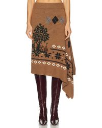 Monse - Mixed Fair Isle Midi Skirt - Lyst