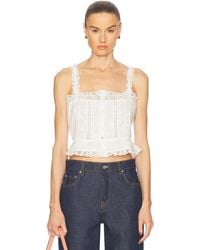 LoveShackFancy - Vietta Cami Top - Lyst