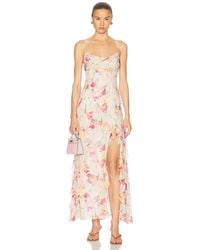Nicholas - Kamila Ruffle Cowl Gown - Lyst