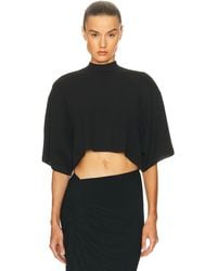 Alaïa - Alaϊa Short Sleeve Crop Top - Lyst
