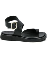 gia rhw toe ring flat sporty sandals