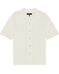 Rag & Bone - Zuma Pointelle Avery Shirt - Lyst
