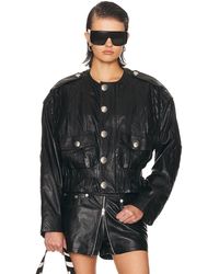 R13 - Oversized Crewneck Jacket - Lyst
