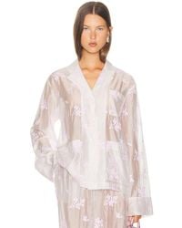 Helsa - Pajama Top - Lyst