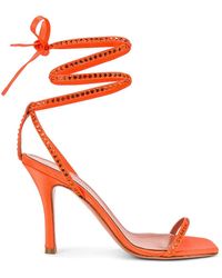 orange heels size 11