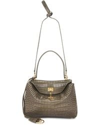 Balenciaga - Rodeo Small Croc Embossed Top Handle Bag - Lyst