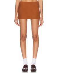 Mimchik - Curved Mini Skirt - Lyst