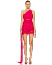 The Sei - One Shoulder Mini Dress With Train - Lyst