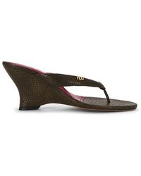 Nous - For Fwrd For Fwrd Puff Wedge Sandal - Lyst
