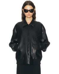 Norma Kamali - Oversized Classic Zip Front Jacket - Lyst
