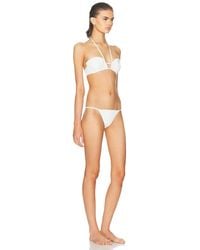 【Adriana Degreas】 Seashellプリントコットンブラトップ Seashell printed cotton bra top in multicoloured - Adriana