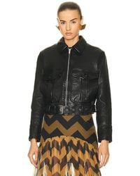 Saint Laurent - Aviator Jacket - Lyst