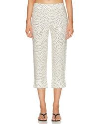 AEXAE - Linen Capri Pant - Lyst