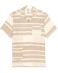 Engineered Garments - Dobby Stripe Camp Shirt - Lyst