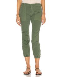 Nili Lotan Baumwolle HOSE MILITARY in Grün Damen Bekleidung Hosen und Chinos Capri Hosen und cropped Hosen 