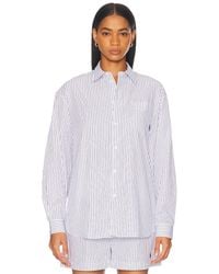 Sporty & Rich - Oversized Button Down Top - Lyst