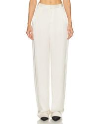 LAPOINTE - Satin Relaxed Pleated Pant - Lyst