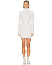 Enza Costa - Rib Turtleneck Sweater Dress - Lyst