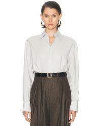 Saint Laurent - Button Up Top - Lyst