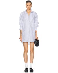 Enza Costa - Poplin Mini Shirt Dress - Lyst