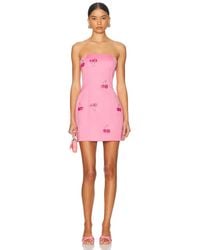 LEO LIN - Roselle Embellished Bustier Mini Dress - Lyst