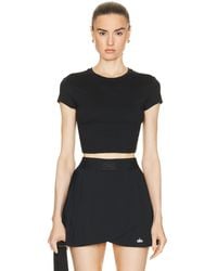 Alo Yoga - Soft Crop Finesse Short Sleeve Top - Lyst