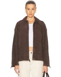 GRLFRND - Alek Suede Jacket - Lyst