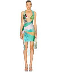 Siedres - Seli Sun Ray Printed Asymmetric Dress - Lyst