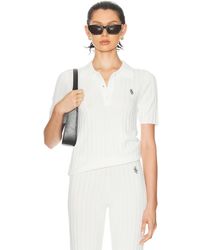 Sporty & Rich - Src Ribbed Polo Top - Lyst