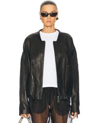KHAITE - Hewit Leather Jacket - Lyst