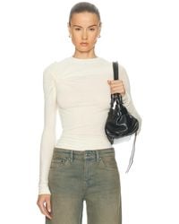 Agolde - Lissa Log Sleeve Tee - Lyst