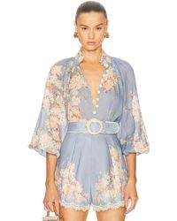 Zimmermann - Cascadian Billow Blouse - Lyst