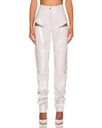 LAQUAN SMITH - Hip Cut Out Moto Pant - Lyst