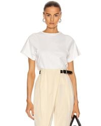 TOTEME - Curved Seam Tee - Lyst