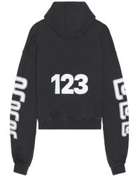 トップス RRR123 INRI ZIP HOODIE RRR123 - INRI Embellished Logo-Print Cotton-Jersey Zip-Up Hoodie