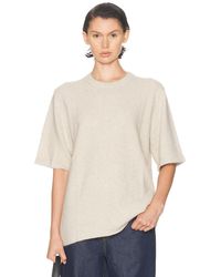 Loulou de Saison - Raven Short Sleeve Sweater - Lyst