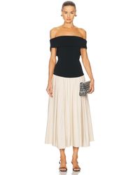 Jonathan Simkhai - Adaline Off Shoulder Midi Dress - Lyst